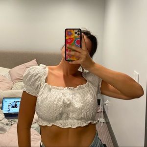 ARTIZIA eyelet crop top